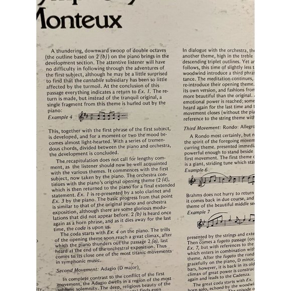 1966 Vinyl of Brahms Piano Concerto No One in D Minor London Symphony Orchestra - Picture 6 of 9